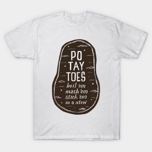 POTATO Hangry Design T-Shirt